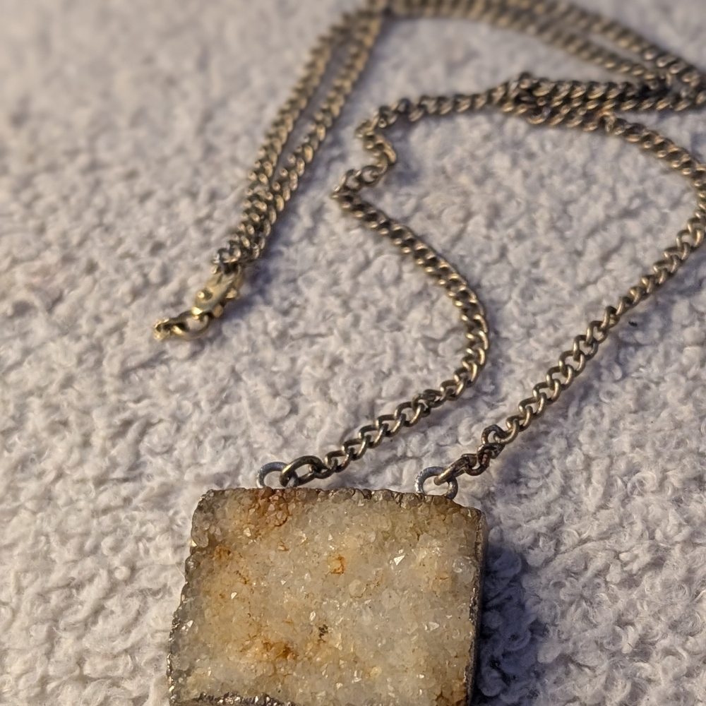 Gold Druzy Necklace